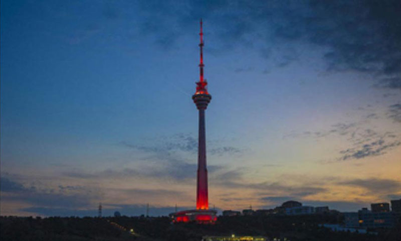 Torre de TV Baku do Azerbaijão